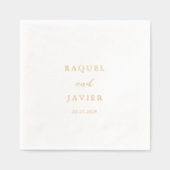 Elegant Classic Wedding Folie Servetten (Voorkant)