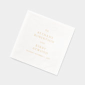 Elegant Classic Wedding Folie Servetten (Links)