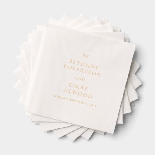 Elegant Classic Wedding Folie Servetten (Insitu (Gestapeld))