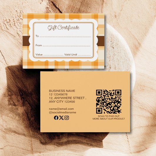 Élégant classique automne Plaid Motif cadeau