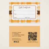 Élégant classique automne Plaid Motif cadeau (Devant & derrière)