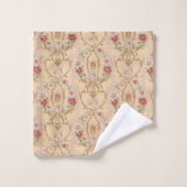 Élégant classique floral et or Rococo Filigree (Gant de toilette)