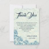 Élégant classique Floral Rustique Mariage Merci 2 (Devant)