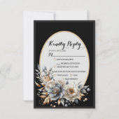 Élégant classique Floral Rustique réponse Mariage (Devant)