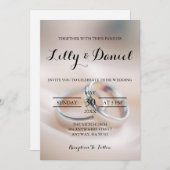 Élégant classique mariage sonne invitation (Devant / Derrière)