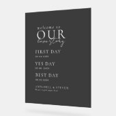 Élégant, classique, noir, BIENVENUE À NOTRE HISTOI (Angle)