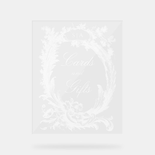 Élégant classique Rococo Floral (Recto)