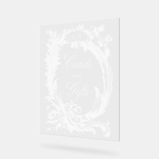 Élégant classique Rococo Floral (Angle)