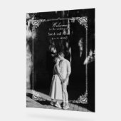 Elégant classique Rococo Floral Bienvenue (Angle)