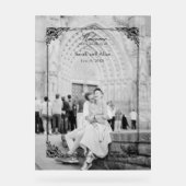 Elégant classique Rococo Floral Bienvenue (Recto)