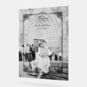 Elégant classique Rococo Floral Bienvenue (Angle)