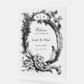 Elégant classique Rococo Floral Bienvenue (Angle)