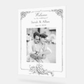 Elégant classique Rococo Floral Bienvenue (Angle)