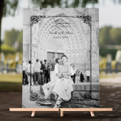 Elégant classique Rococo Floral Bienvenue