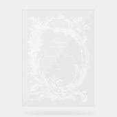 Elégant classique Rococo Floral Bienvenue (Recto)