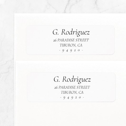 Elegant Classy 05 | Label retouradres