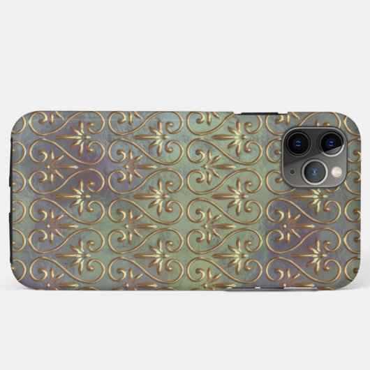 Elegant Classy Antiek Damask Art Patroon Case-Mate iPhone Case (Achterkant (horizontaal))