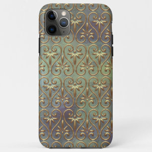 Elegant Classy Antiek Damask Art Patroon iPhone 11 Pro Max Hoesje