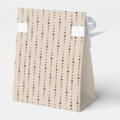 Elegant Classy Beige Wedding Bedankdoosjes (Achterkant)