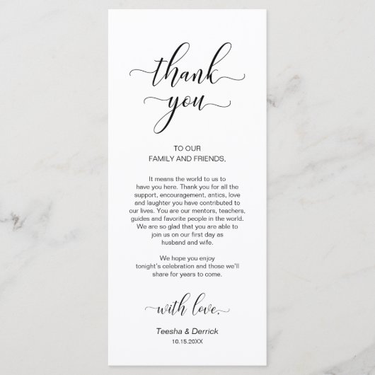 Elegant Classy Black, plaats instellen Dank je kaa Programma (Voorkant)