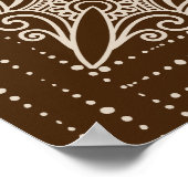 Elegant Classy Bronze bruiloft Welkomstbord Poster (Hoek)