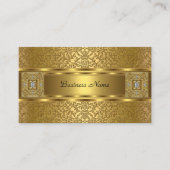 Elegant Classy Gold Damask in reliëf Visitekaartje (Voorkant)