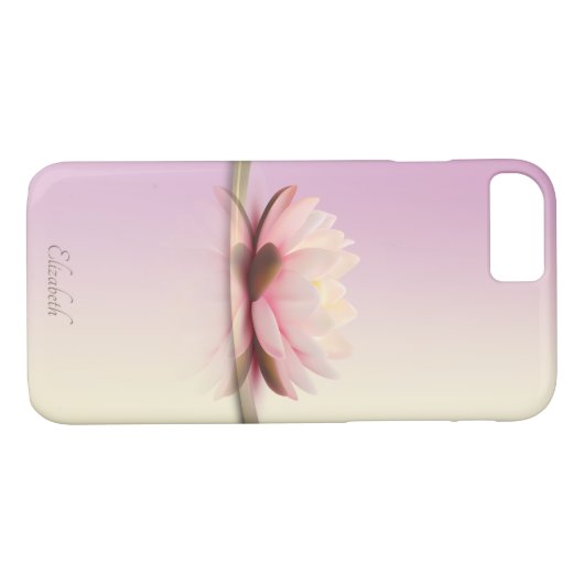 Elegant Classy Gold Stripe Lotus - Gepersonaliseer Case-Mate iPhone Case (Achterkant (Horizontaal))