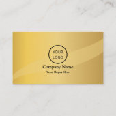 Elegant Classy Gouden Professioneel Modern Gouden Visitekaartje (Achterkant)