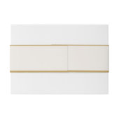 Elegant Classy Ivory and Gold Wedding Uitnodigingen Wikkel (Achterkant Voorbeeld)