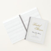 Elegant Classy Ivory Lijst Gift List Notitieboek (Binnen)