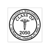 Elegant Classy Medisch Afstuderen Retouradres Rubberstempel (Afrduk)