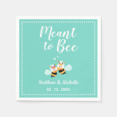 Elegant Classy Mint om een trouwerij te worden Servet (Voorkant)