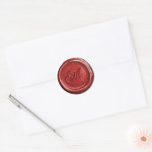 Elegant Classy Monogram Wax Seal Stickers (Envelop)