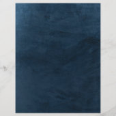 Elegant Classy Navy Beach Wedding Cocktail Menu (Achterkant)