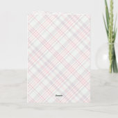 Elegant Classy Rustic Plaid Pattern Feestdagen Kaart (Achterkant)
