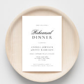 Elegant classy script minimalistische repetitie di kaart