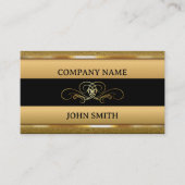 Elegant Classy verguld Visitekaartje (Voorkant)