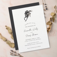 Elegant Classy Waterverf Horse Equestrian Wedding
