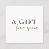 Élégant Clean Beauty Salon Certificat cadeau (Devant)