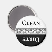 Elegant Clean Dirty Dishwaser Magnet Magneet (Voorkant / Achterkant)