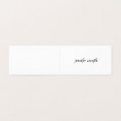 Elegant Clean Modern Minimal Professional Plain Visitekaartjes (Buitenkant ongevouwen)