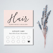 Elegant Clean Roos Wit Bold Hair Stylist Visitekaartje