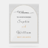 Elegant Clear Acrylic Wedding (Recto)