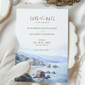 Elégant Cliffside Enregistrer la carte Date - Big