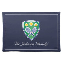 Elegant cloth tennis themaborden voor het gezin