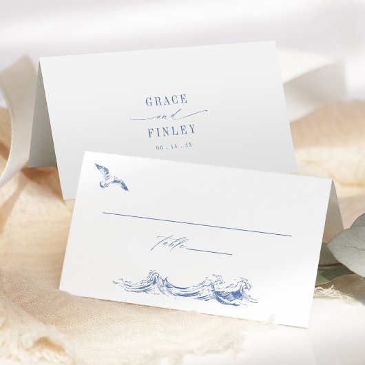Elegant Coastal Chic Blue Wedding