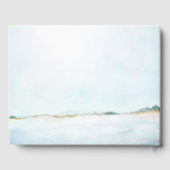 Elegant Coastal Oceanfront Bruiloft Gastenboek (Achterkant)