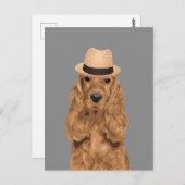 Elegant Cocker Spaniel Briefkaart voor Hondenliefh (Voorkant / Achterkant)