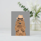 Elegant Cocker Spaniel Carte postale pour Amoureux (Debout devant)