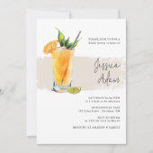 Elégant Cocktail Bridal Shower Invitation (Devant)